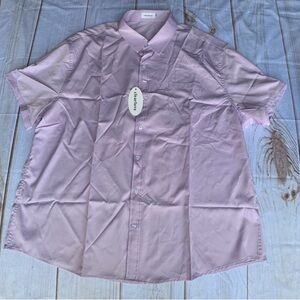 Clearlove Lavender Button Up Shirt Size 3XL